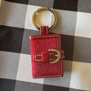 COACH Cardinal Red Photo Keychain Vintage Y2K Rare color